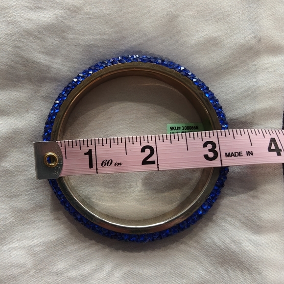 Blue Crystal Bangle - Picture 3 of 3